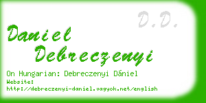 daniel debreczenyi business card