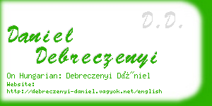 daniel debreczenyi business card